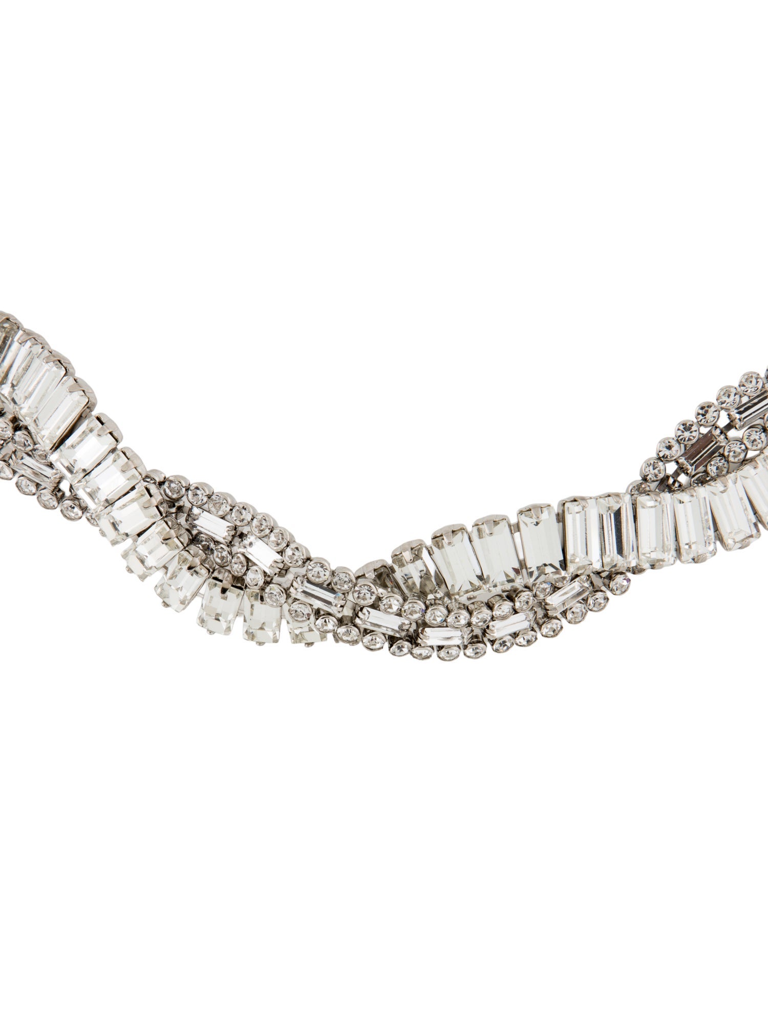Alessandra Rich Crystal-Embellished Braided Choker