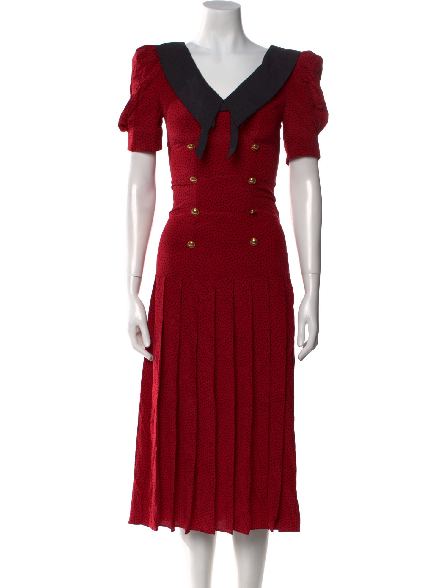 Julian Joyce by Mandalay Floral Print Midi Length Dress - Blue