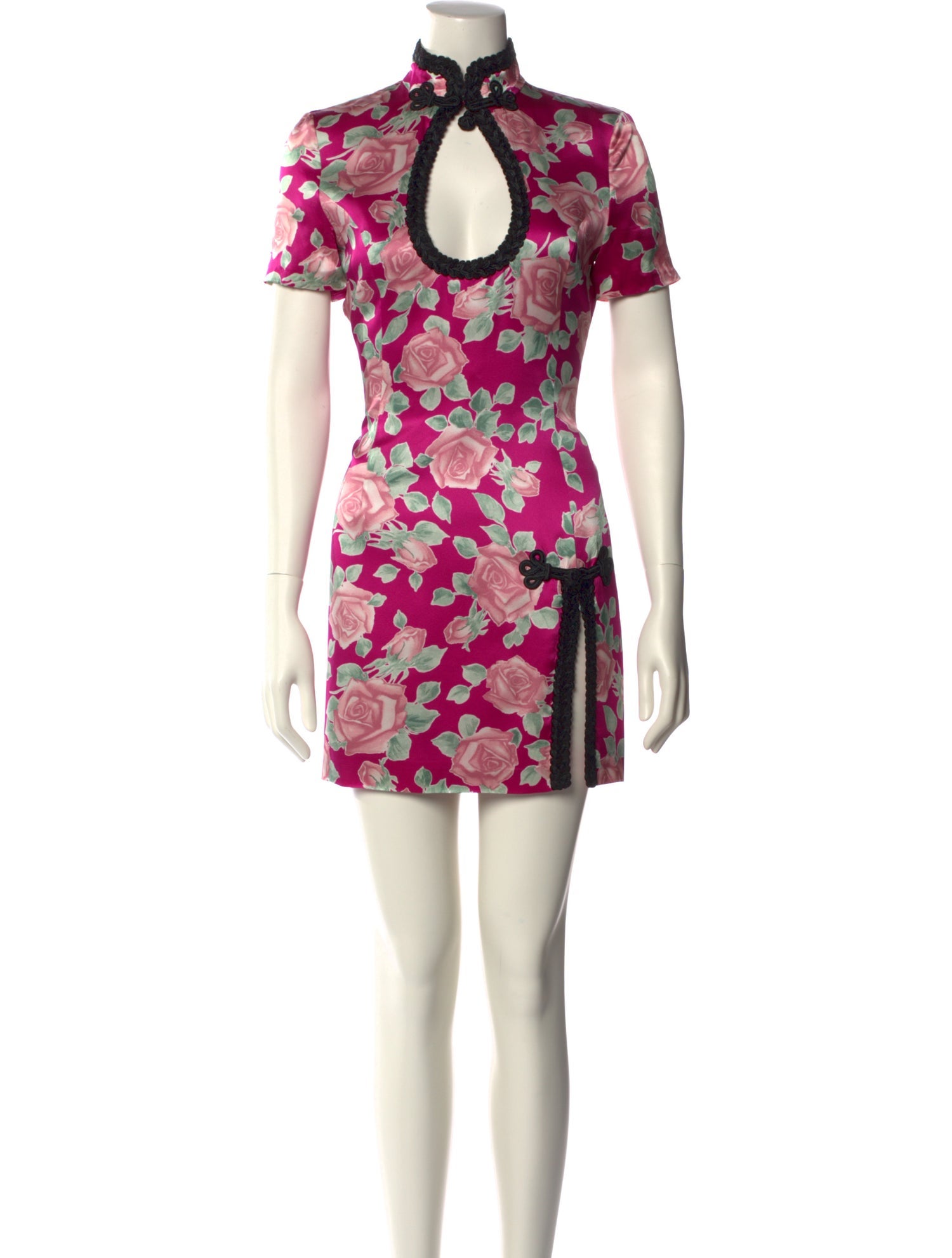Alessandra Rich Silk Mini Dress