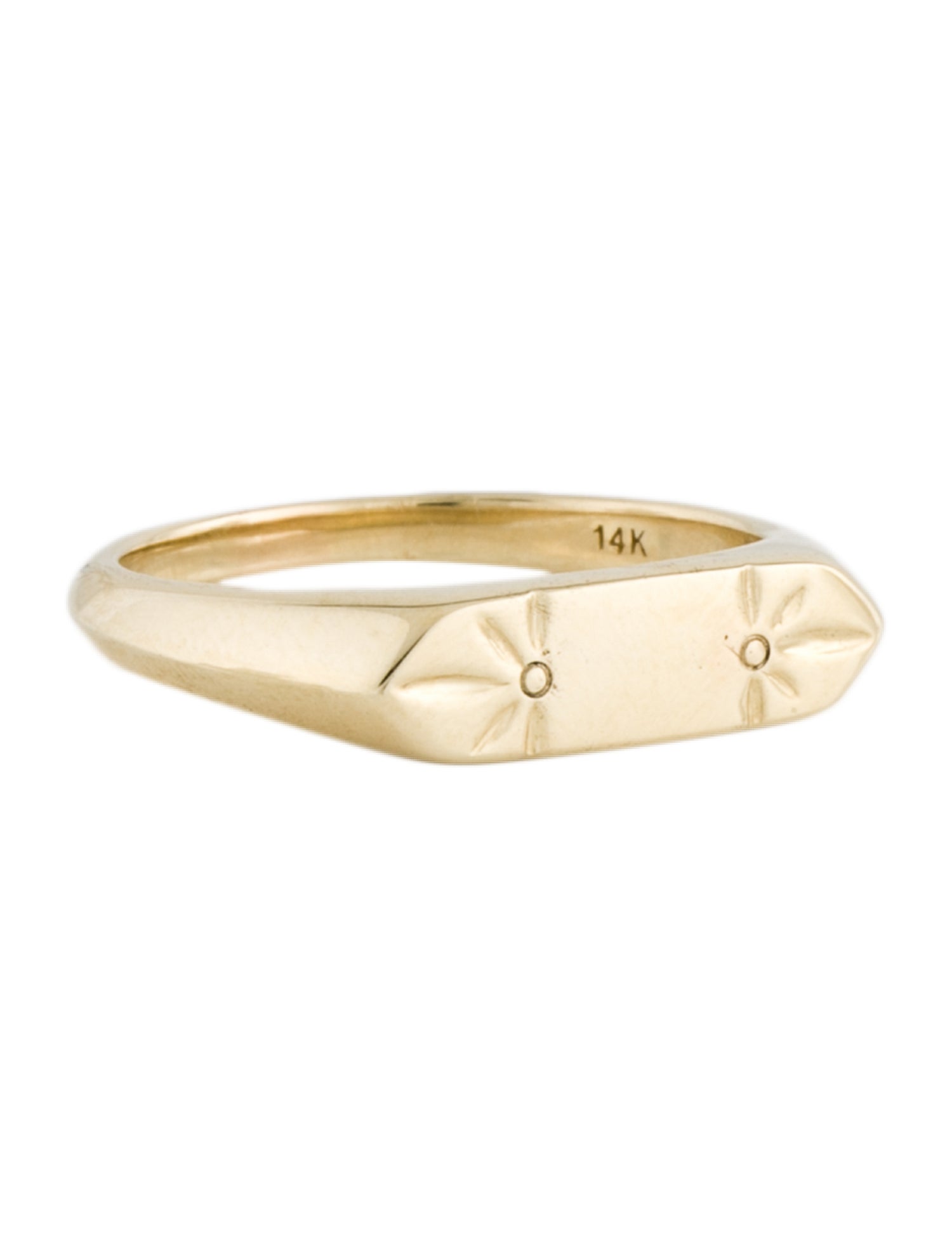 Ariel Gordon Jewelry 14Kゴールド ダイヤモンド リング 指輪 Ariel Gordon Jewelry Ariel Gordon 14K Lateral Signet Ring