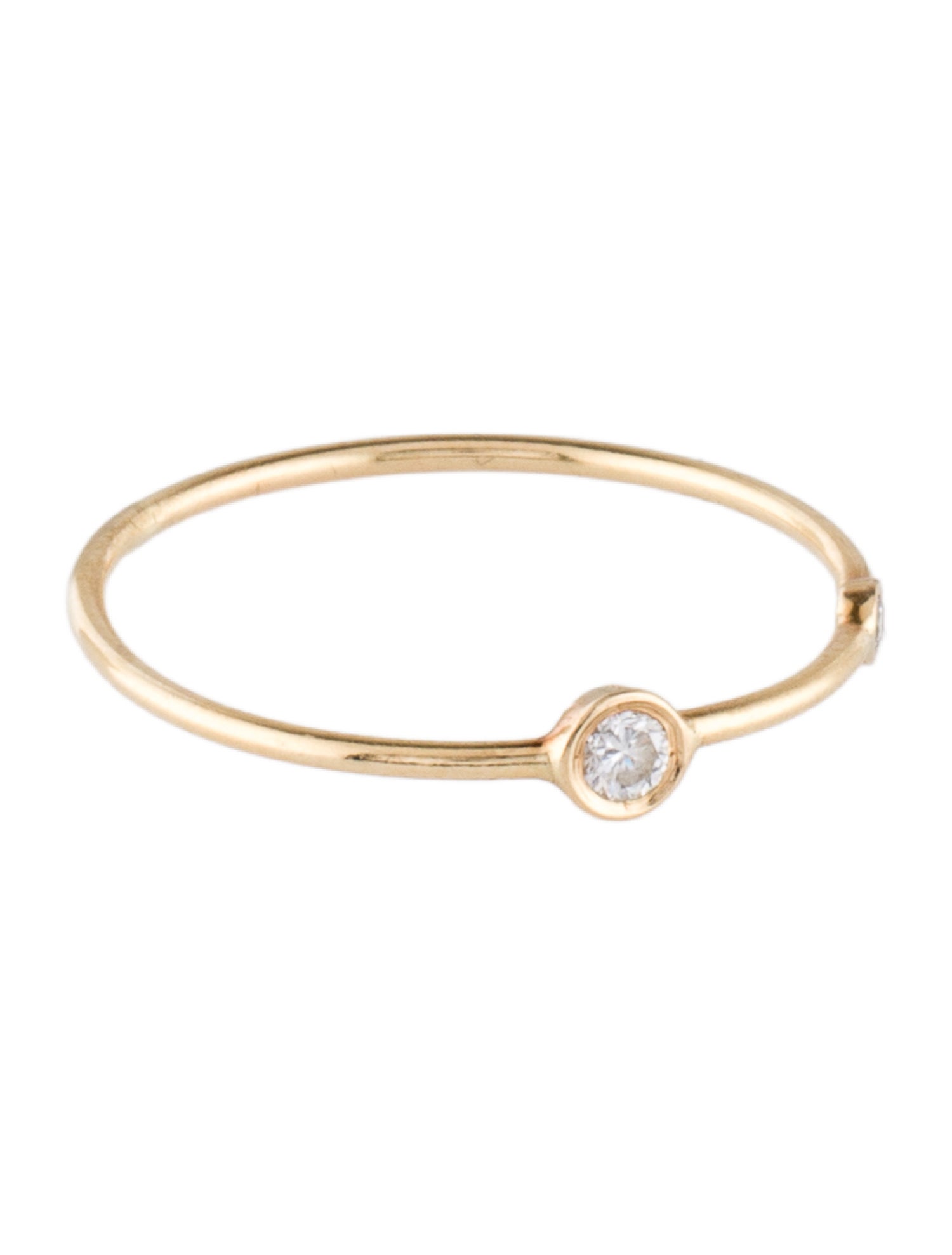 Ariel Gordon Jewelry 14K Diamond Double Birthstone Stacking Ring