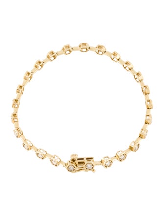 Ariel Gordon Jewelry 14K Diamond Hex Tennis Bracelet
