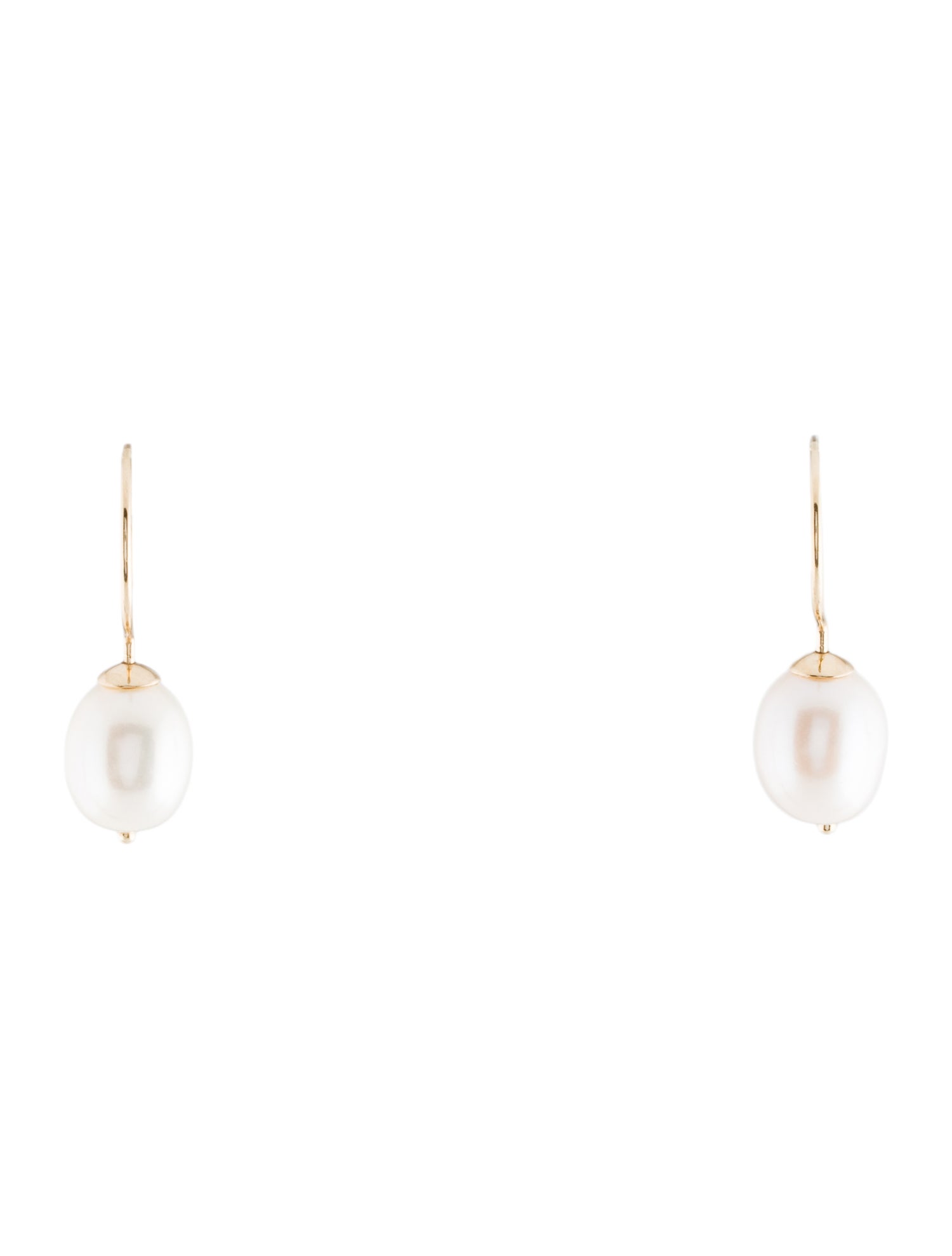 Ariel Gordon Jewelry 14K Pearl Swing Hoop Earrings