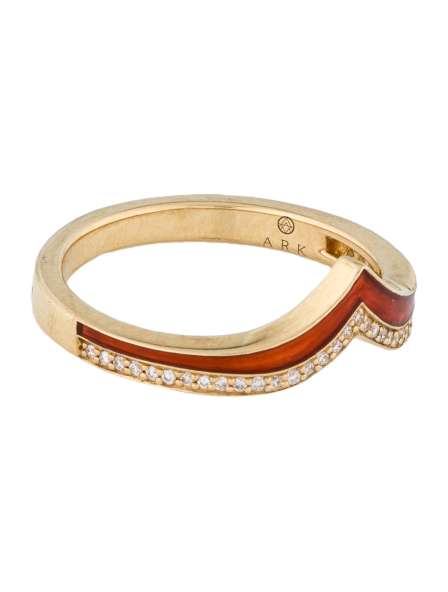 ARK 18K Diamond Atlantis Stacking Band