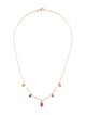 ARK 18K Sapphire & Ruby Station Necklace