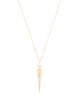 ARK 18K Diamond Blooming Lotus Dagger Necklace
