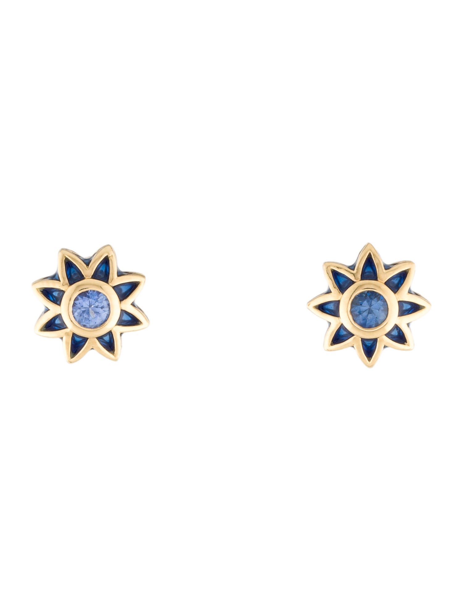 ARK 18K Sapphire Aura Bliss Stud Earrings