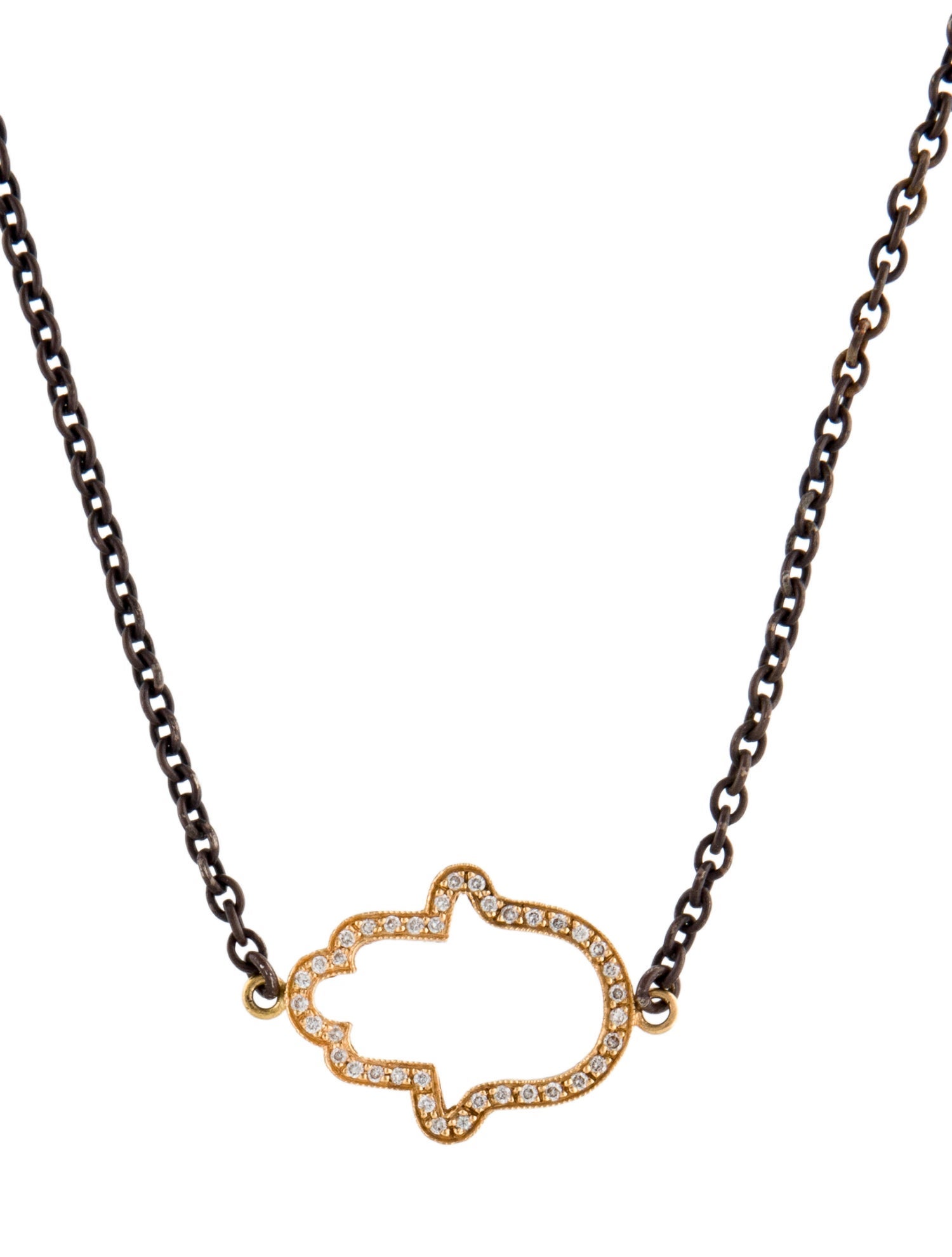Arman Sarkisyan Diamond Hamsa Necklace