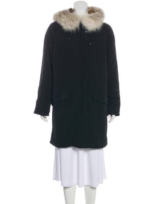Army by Yves Salomon Fur-Trimmed Hooded Parka Blac