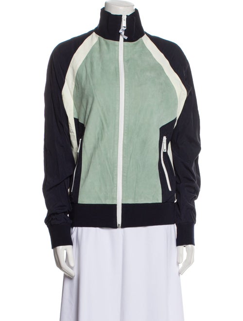 Army by Yves Salomon Colorblock Pattern Bomber Jacket