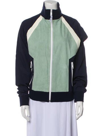 Army by Yves Salomon Jackets Colorblock Pattern Bomber Jacket Us18, Fr50 | XXL