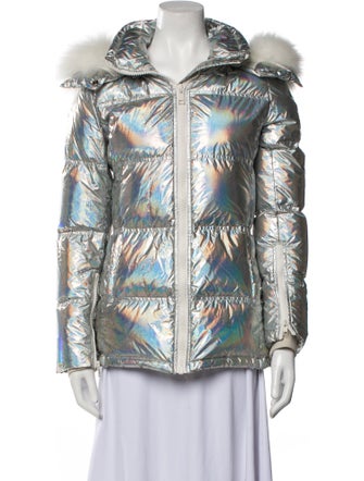 Army by Yves Salomon Fox Printed Down Jacket