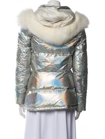 Army by Yves Salomon Fox Printed Down Jacket