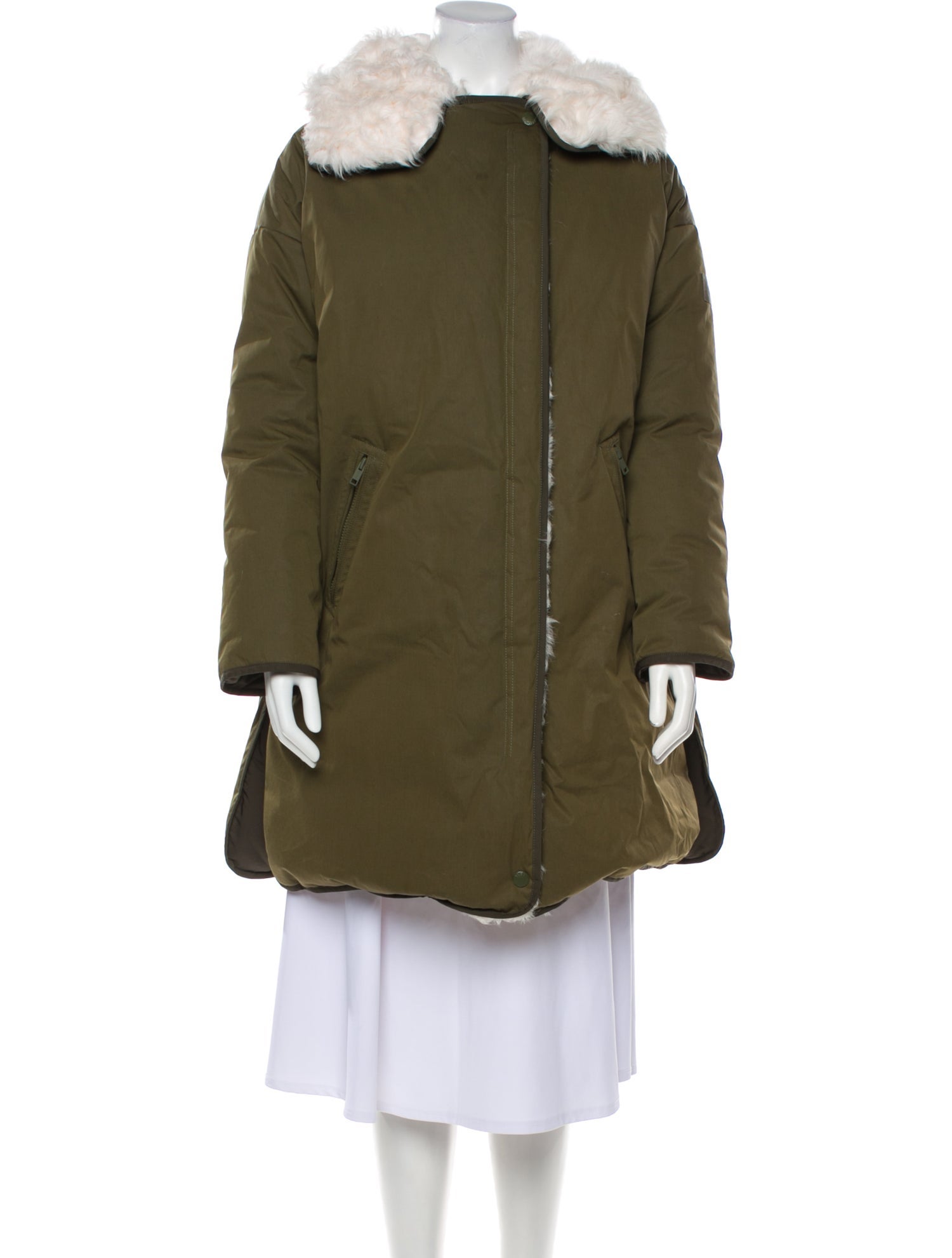 Army by Yves Salomon Lamb Leather Down Coat
