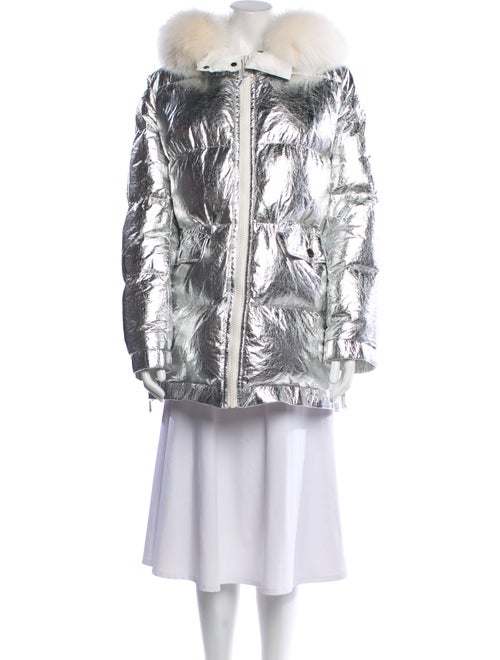 Army by Yves Salomon Fox Printed Fur Jacket