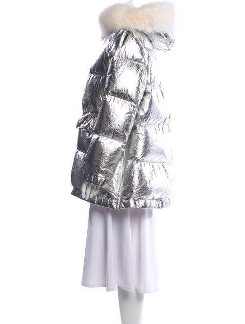 Army by Yves Salomon Fox Printed Fur Jacket