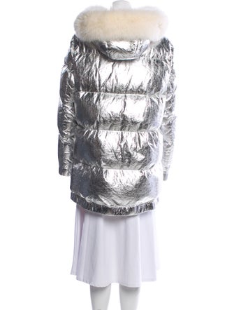 Army by Yves Salomon Fox Printed Fur Jacket