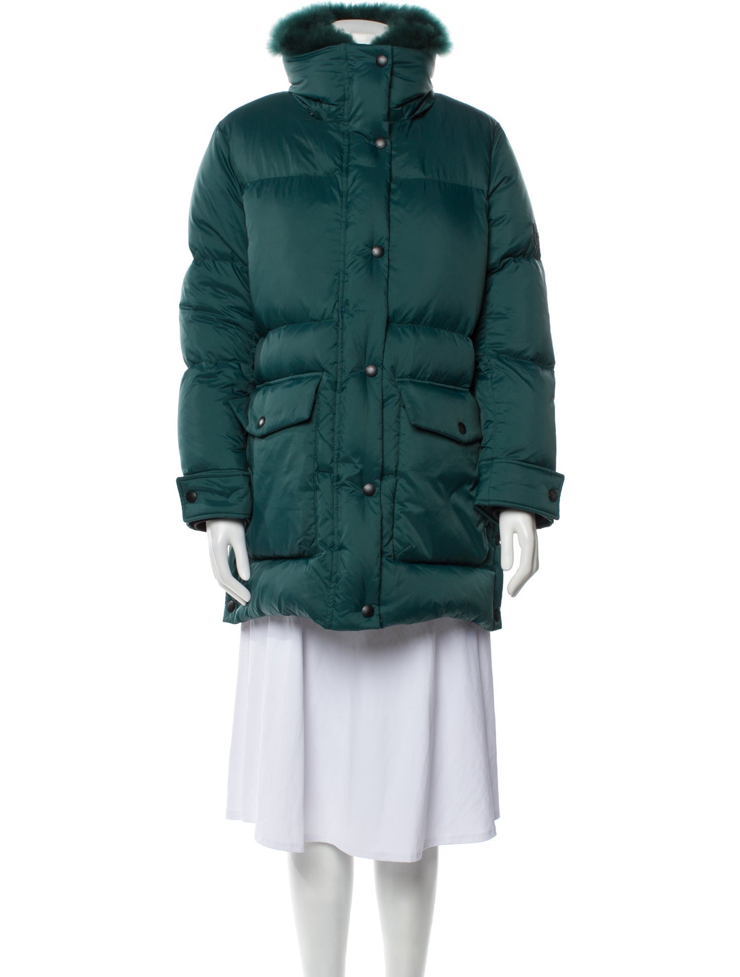 Army by Yves Salomon Lamb Leather Down Coat