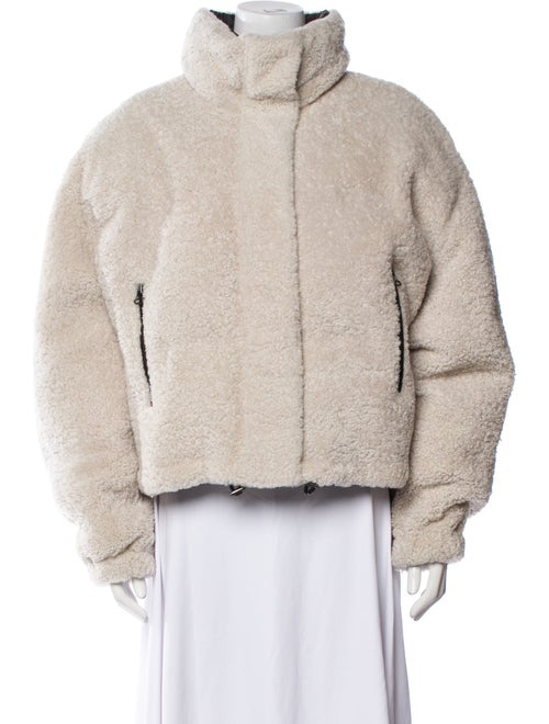 Army by Yves Salomon Lambswool Faux Fur Jacket