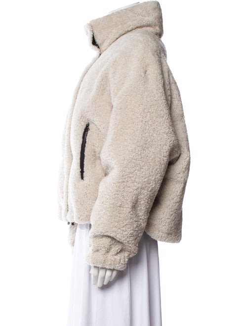Army by Yves Salomon Lambswool Faux Fur Jacket