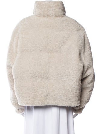 Army by Yves Salomon Lambswool Faux Fur Jacket