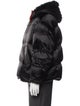 Army by Yves Salomon Lamb Leather Puffer Coat