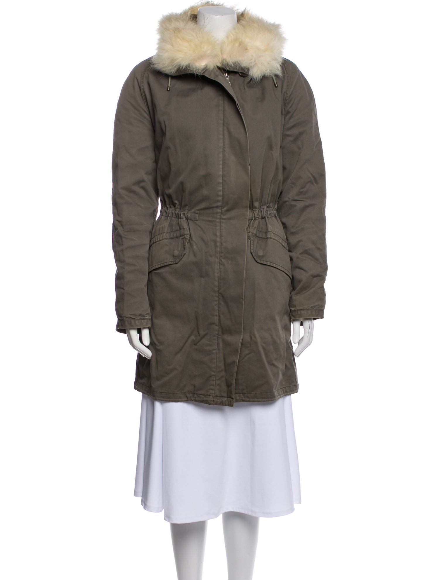 Army by Yves Salomon Coyote Fur Coat