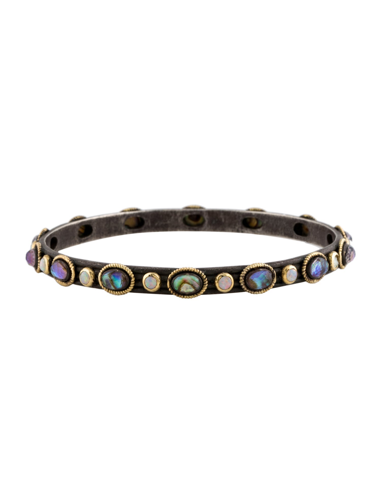 Armenta Opal, Quartz & Abalone Bangle