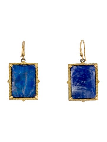 Armenta Drop Two-Tone Old World Rectangular Doublet Earrings