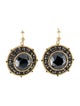 Armenta Multistone Pointed Round Drop Earrings