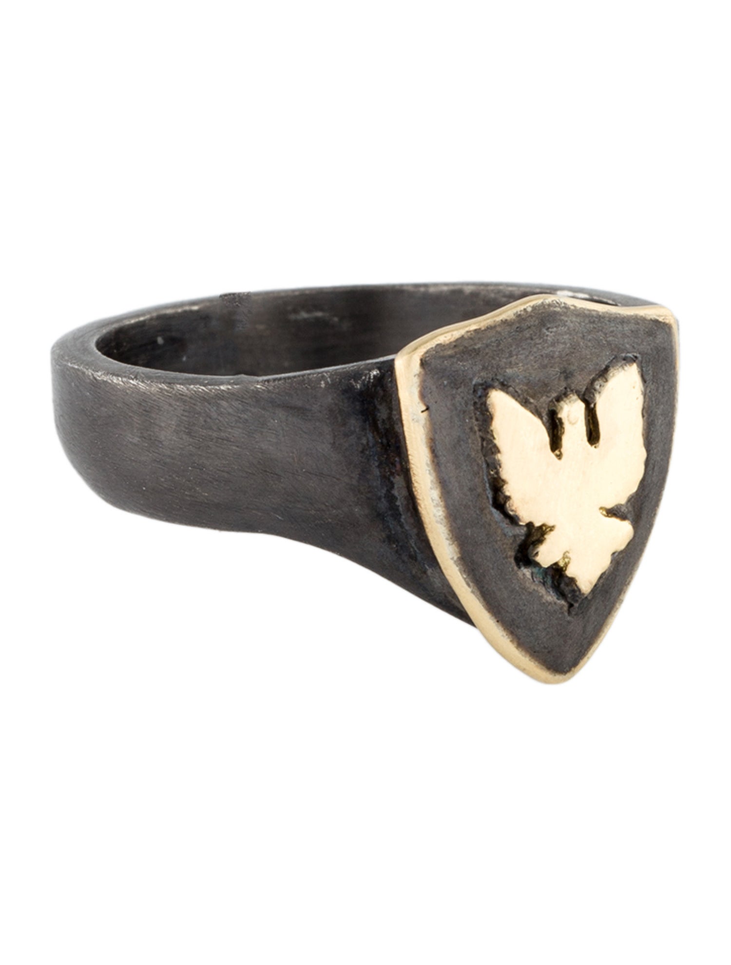 Armenta Two-Tone Griffin Signet Ring