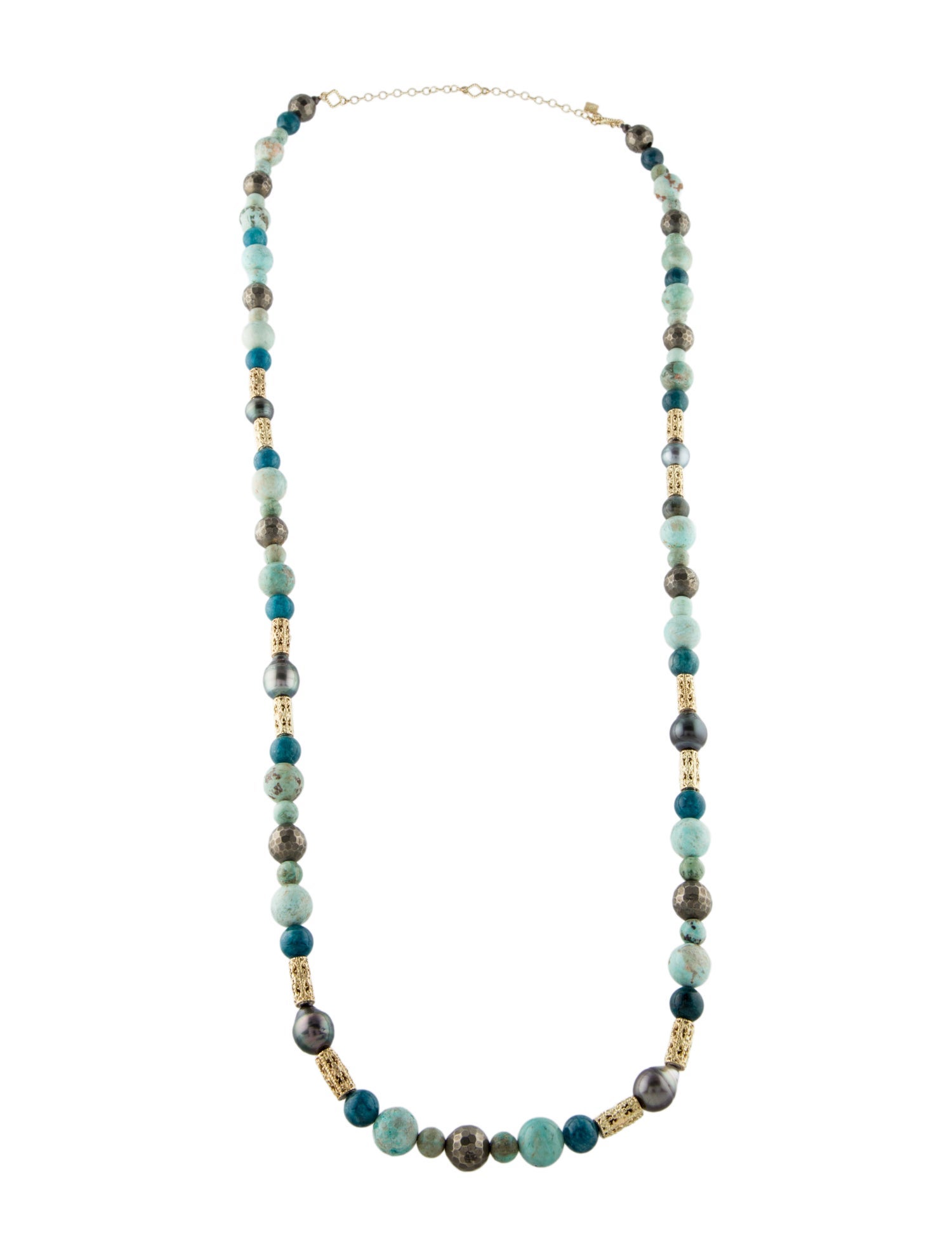 Armenta 18K Pearl & Mulitstone Bead Strand Necklace