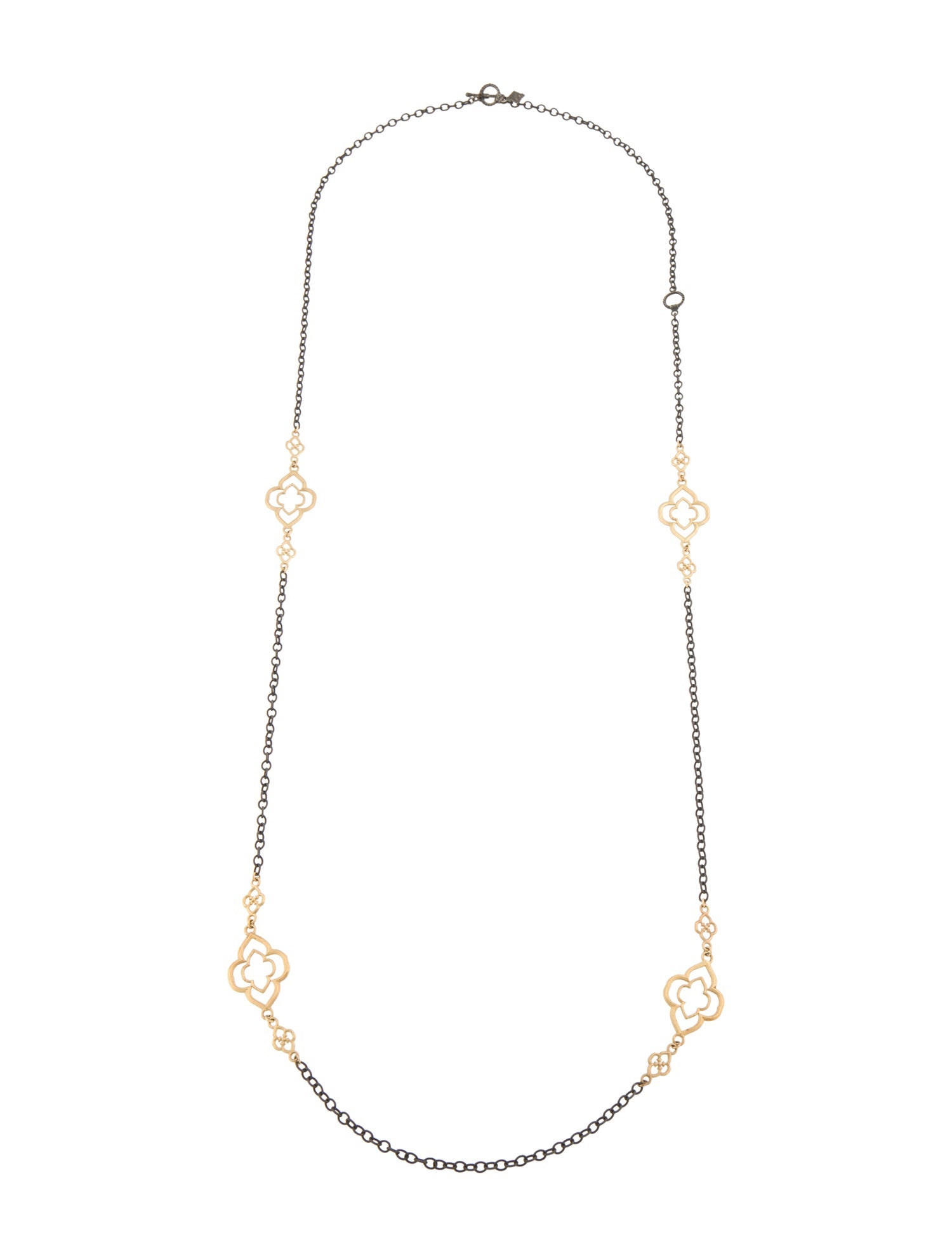 Armenta Two-Tone Old World Heraldry Cable Chain Necklace