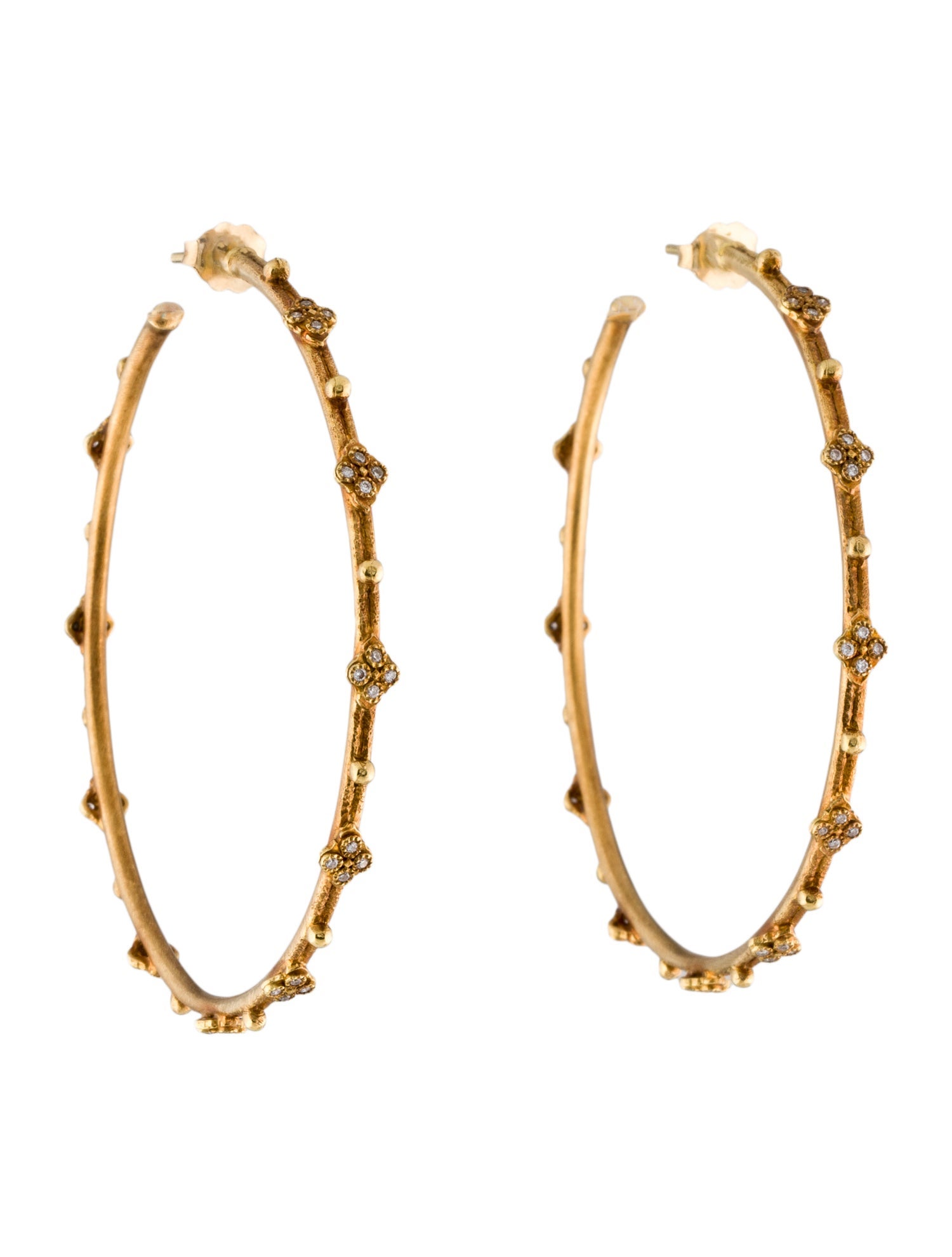 Armenta 18K Diamond Crivelli Hoop Earrings