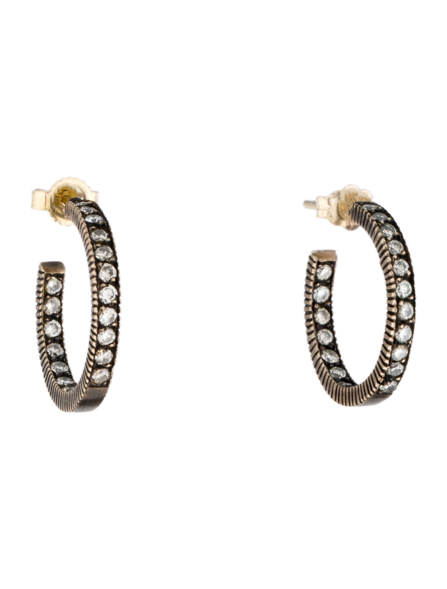 Armenta Diamond Inside Out Hoop Earrings
