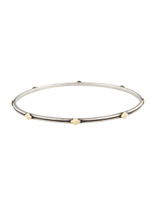 Armenta Two-Tone Crivelli and Granulation Bangle Bracelet