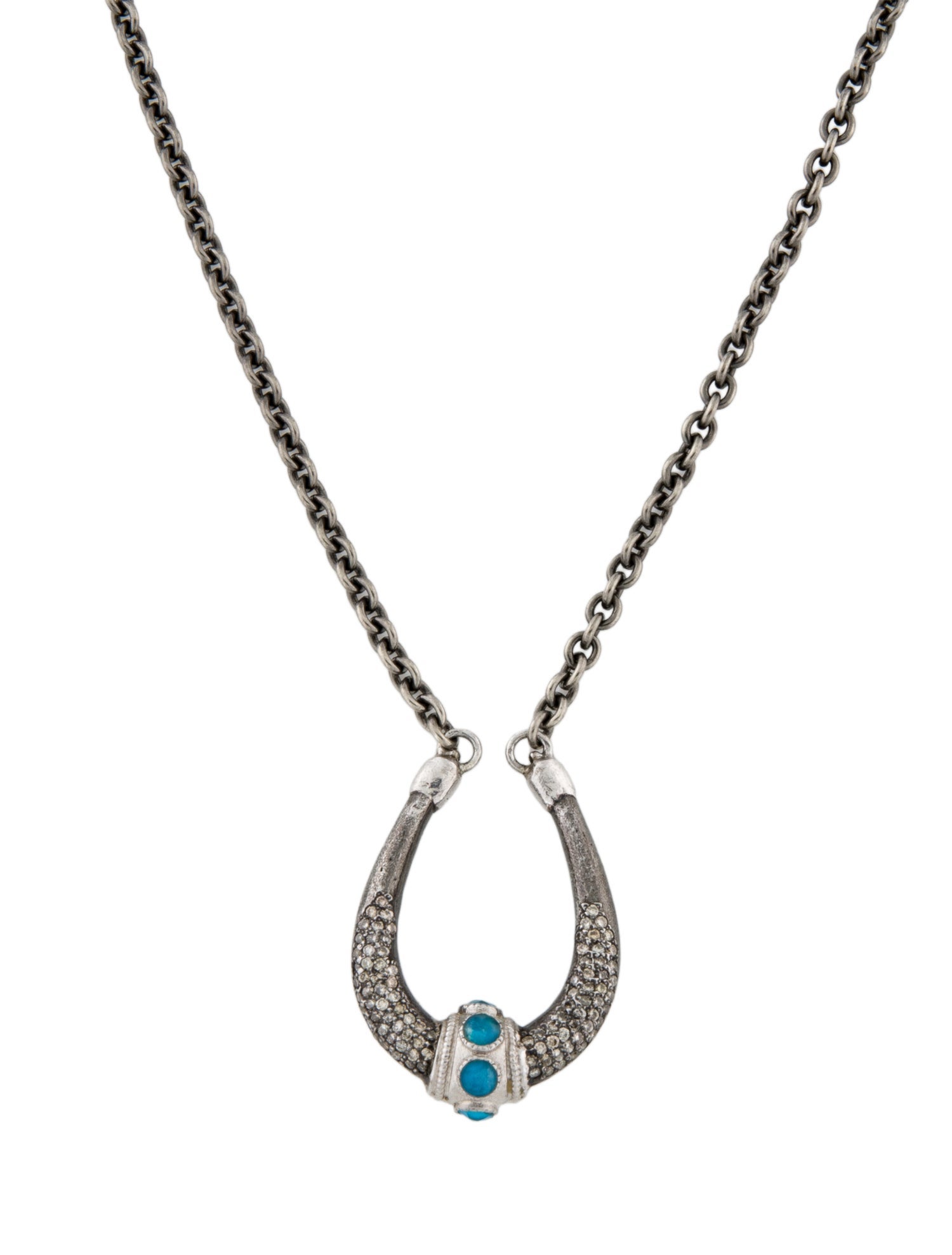 Armenta Quartz Triplet & Diamond Pendant Necklace