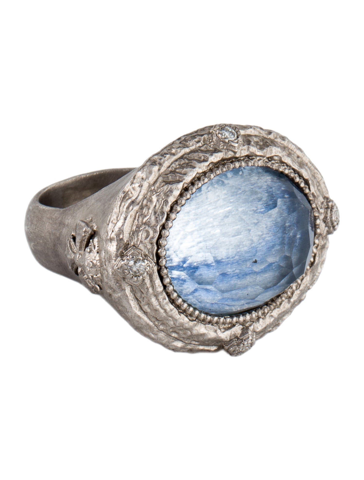 Armenta Kyanite Doublet & Diamond Cocktail Ring