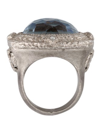 Armenta Kyanite Doublet & Diamond Cocktail Ring