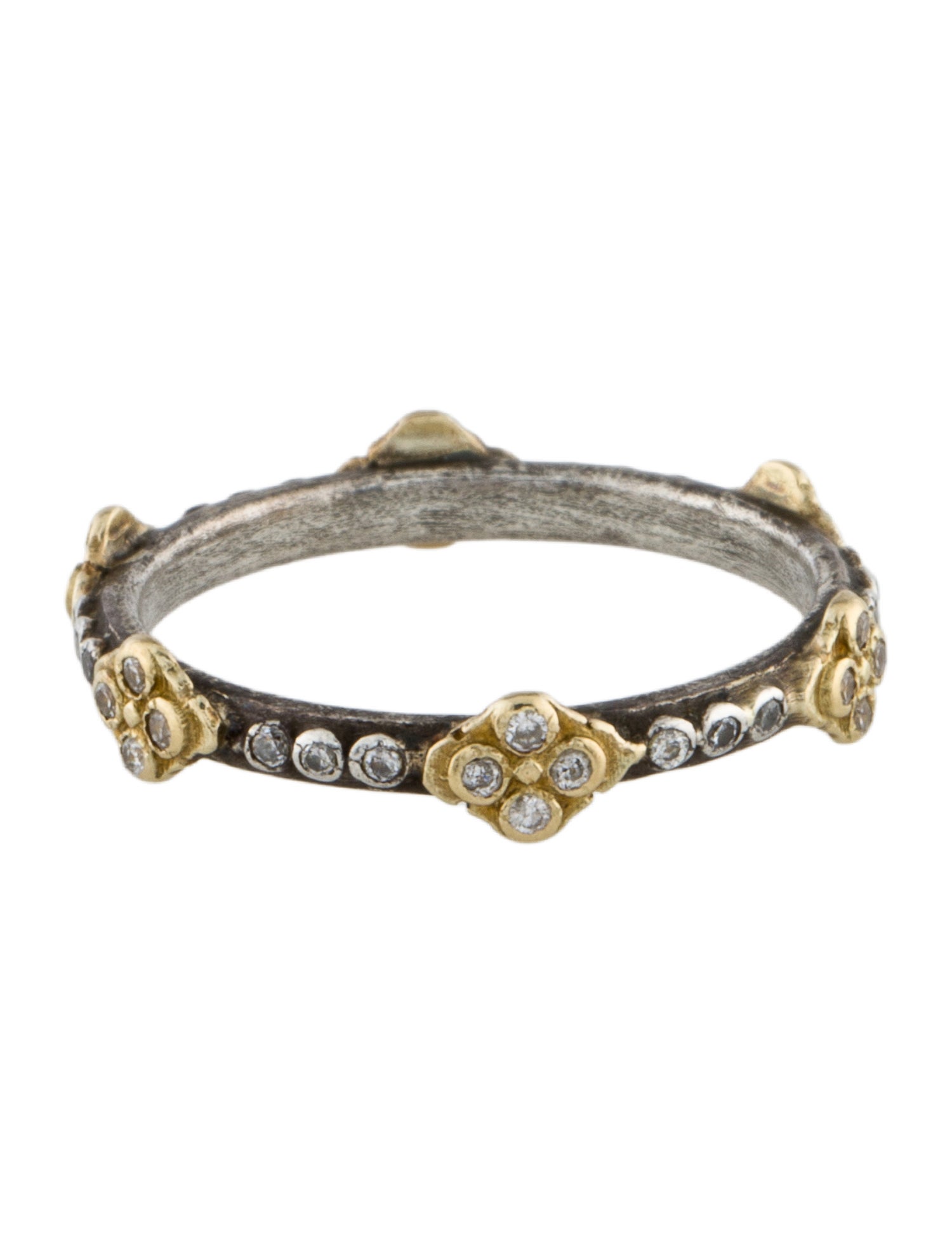 Armenta Diamond Crivelli Stack Band Ring