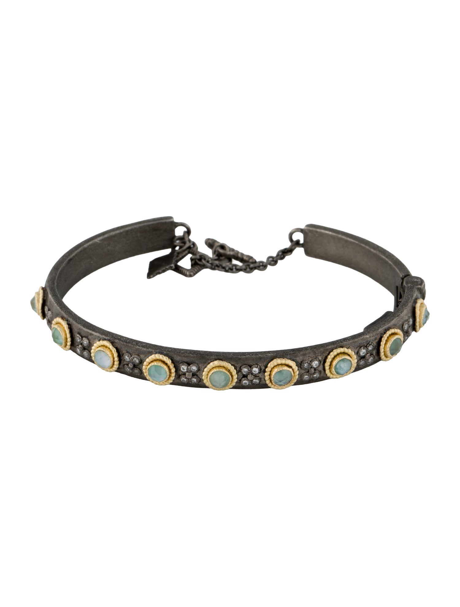 Armenta Quartz Doublet & Diamond Kick Cuff