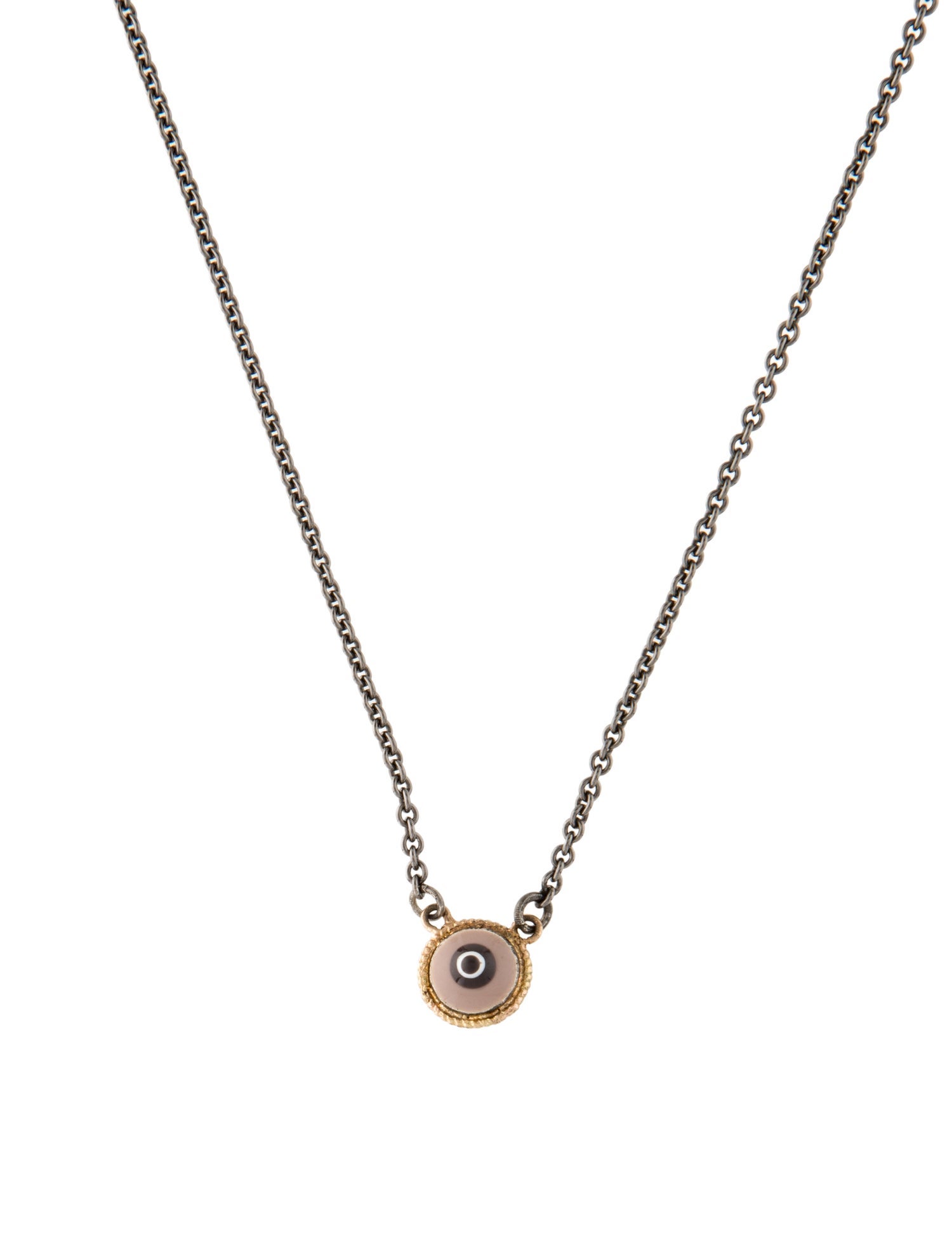Armenta Enamel Evil Eye Pendant Necklace