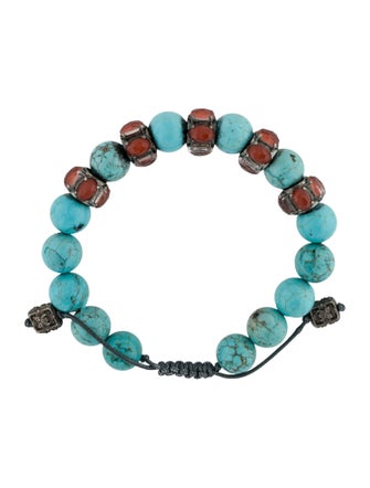 Armenta Dyed Magnesite & Quartz Doublet New World Cord Bracelet