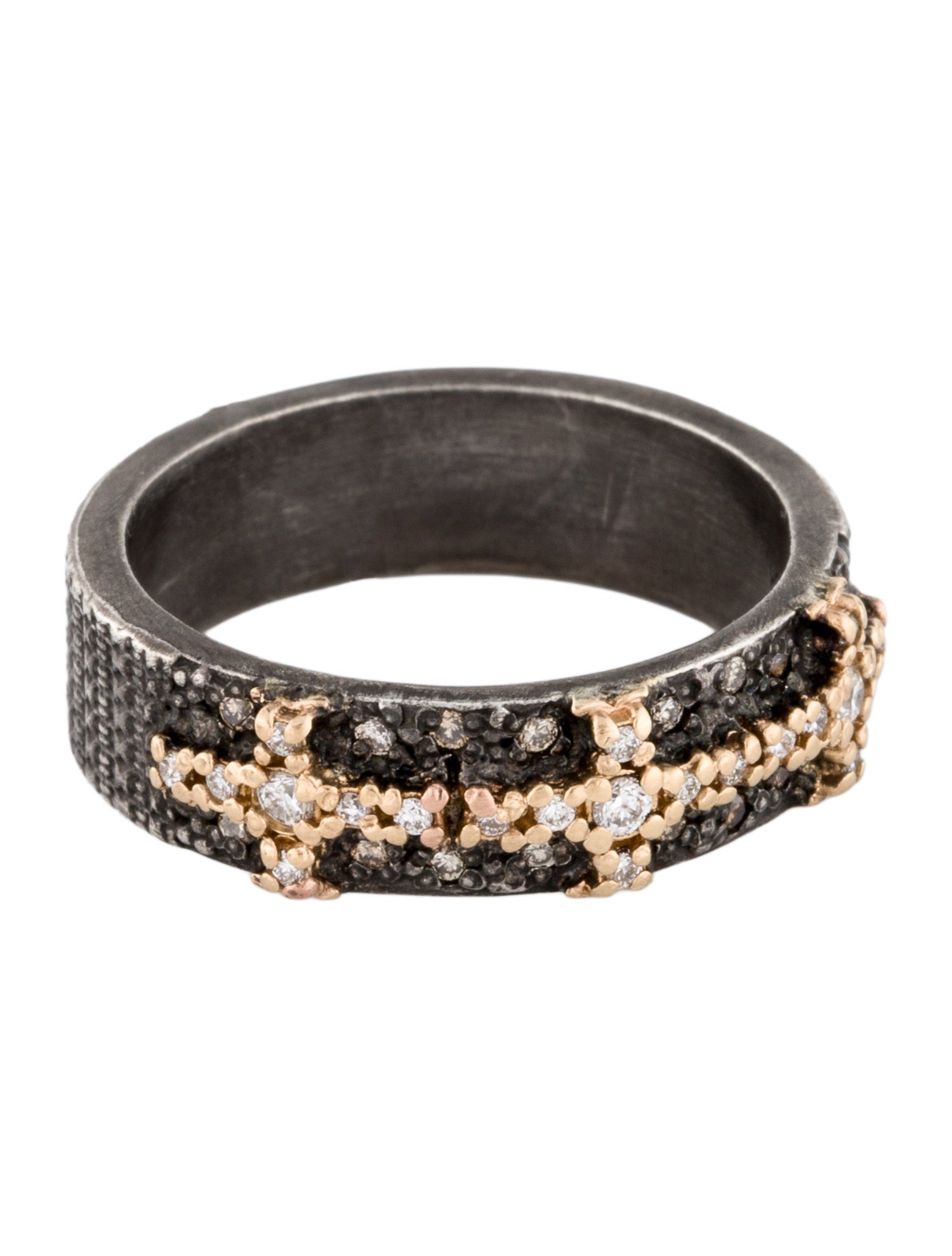 Armenta Diamond Cross Stack Ring