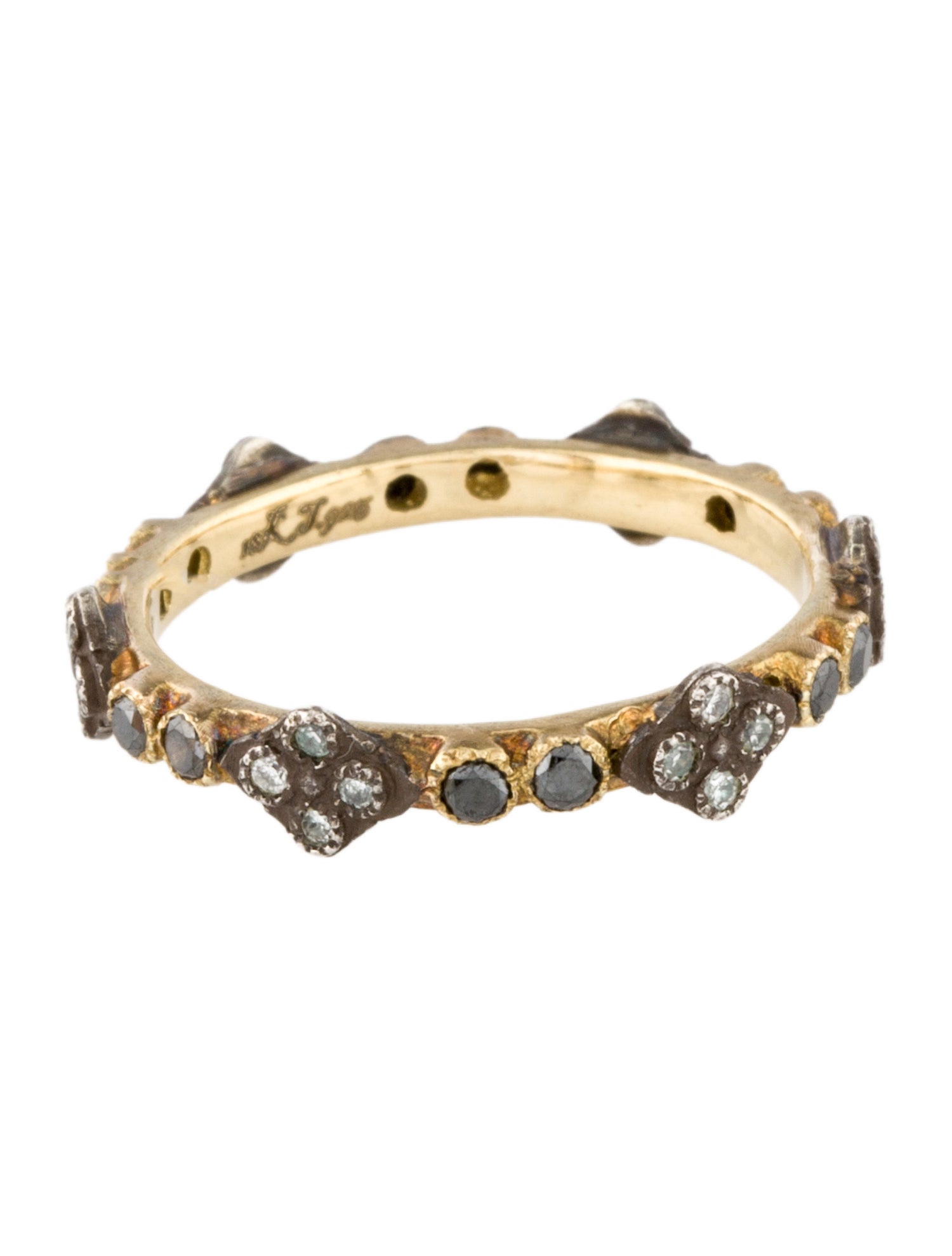 Armenta Diamond Crivelli Stack Band Ring