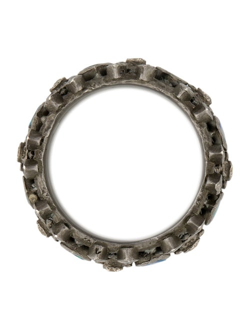 Armenta Opal, Sapphire, & Diamond Wide Band