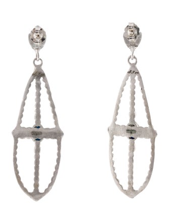 Armenta Sapphire & Quartz Doublet Drop Earrings