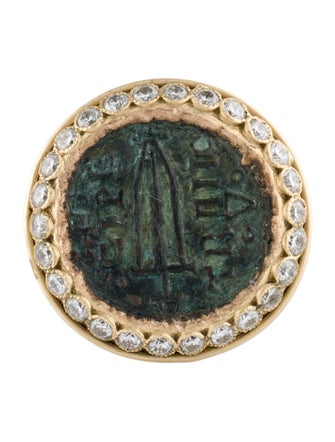 Armenta Diamond Artifact Signet Ring