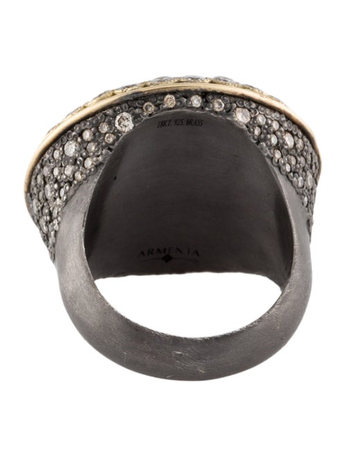 Armenta Diamond Artifact Signet Ring