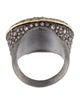 Armenta Diamond Artifact Signet Ring